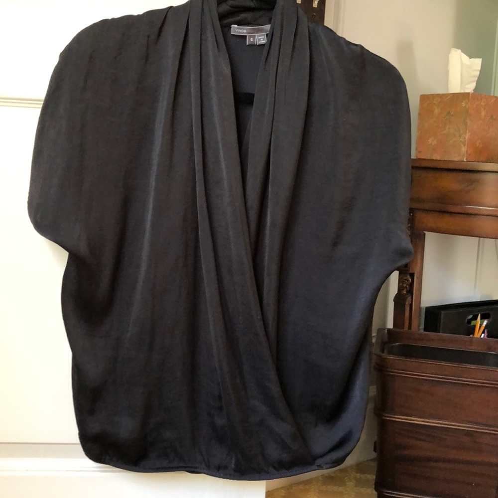 Silky black Vince blouse